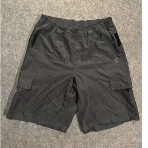 Cannondale Mens Mountain Biking Cargo Shorts Gray Elastic Waist Size Large L